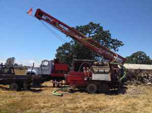 Drill Rig setting up