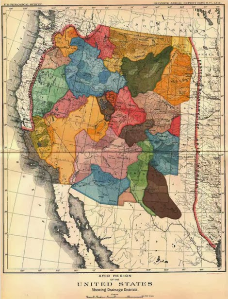 powell's watershed districts